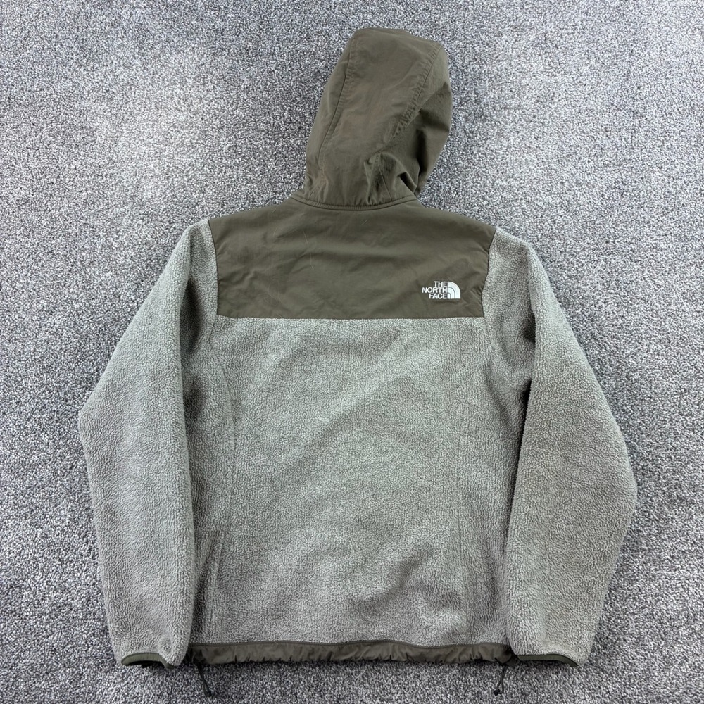 The North Face Denali 2 Hoodie Women's Small Brown Fleece Nylon Full Zip Jacket - Picture 5 of 6